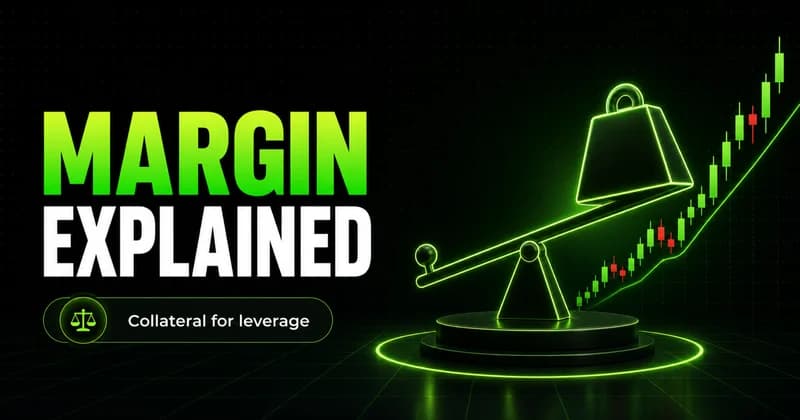 Neon lever and fulcrum beside a MARGIN EXPLAINED headline
