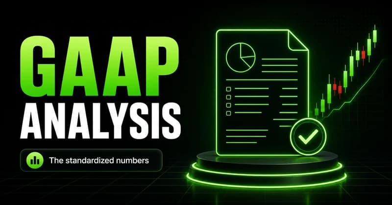 Neon financial statement with an approved stamp beside a GAAP ANALYSIS headline