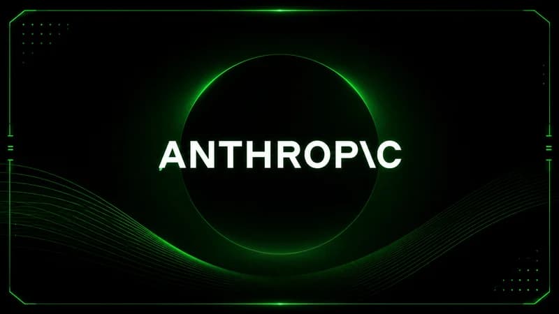Anthropic IPO coverage illustrated by a blue-lit data center server rack