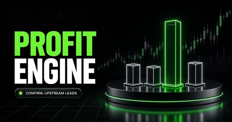 Which Exxon Mobil business segment drives profit, shown as a neon profit engine map